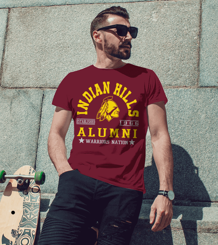 Indian Hills Warriors Alumni Established 1966 Nation T-Shirt