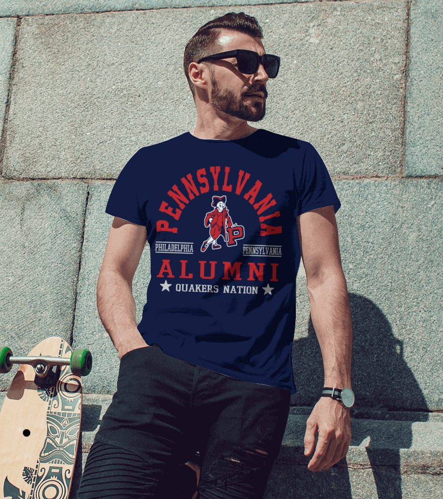 Pennsylvania Alumni Quakers Nation Philadelphia Pennsylvania T-Shirt