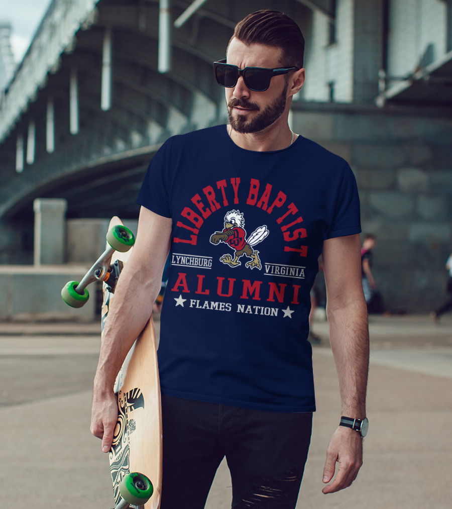Liberty Baptist Alumni Lynchburg Virginia Flames Nation T-Shirt