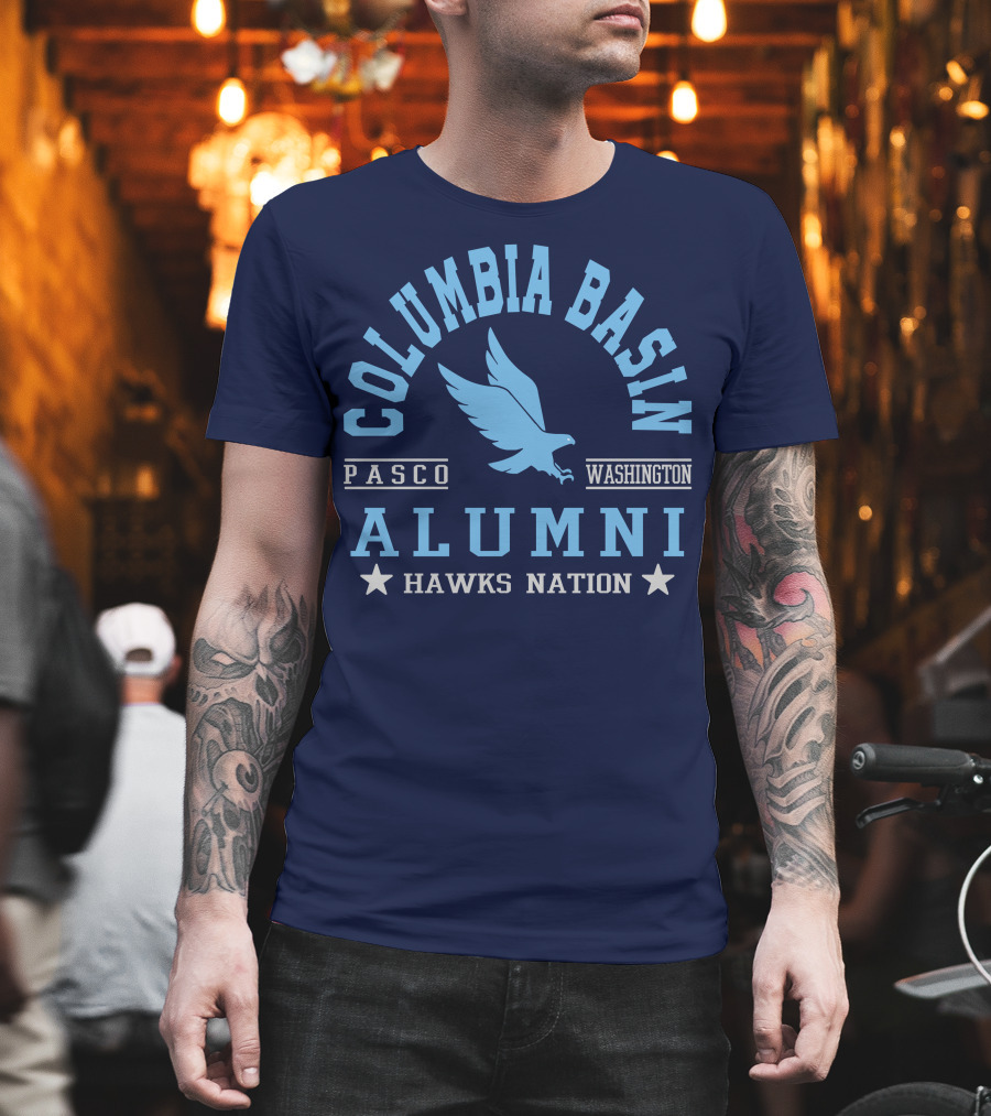 Columbia Basin Alumni Hawks Nation Pasco Washington T-Shirt
