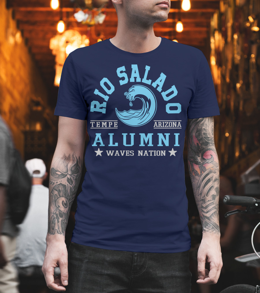 Rio Salado College Tempe Arizona Alumni Waves Nation T-Shirt