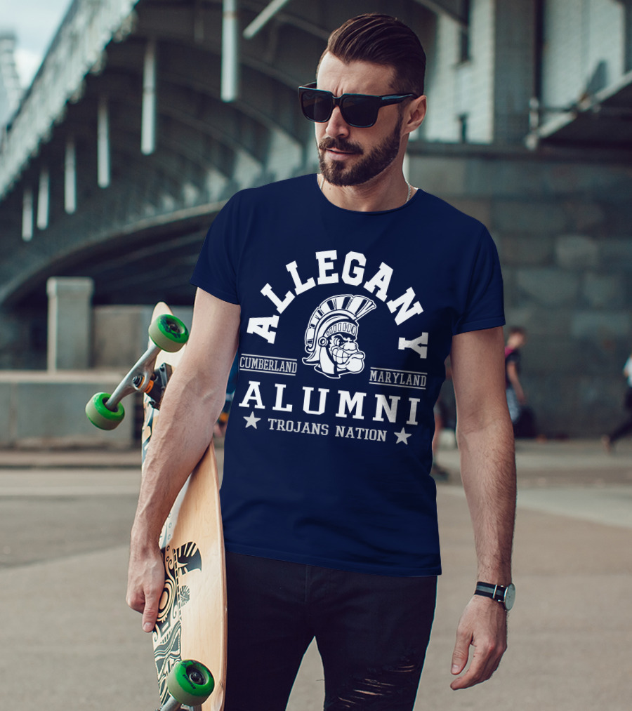 Allegany Cumberland Maryland Alumni Trojans Nation T-Shirt