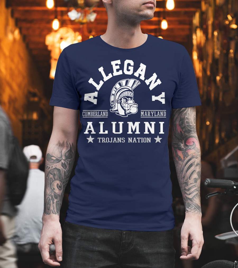 Allegany Cumberland Maryland Alumni Trojans Nation T-Shirt