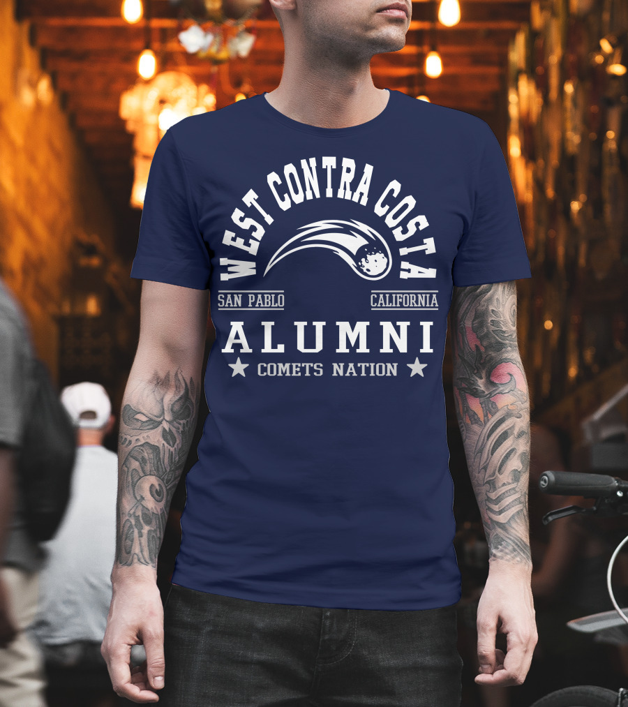West Contra Costa San Pablo California Alumni Comets Nation T-Shirt