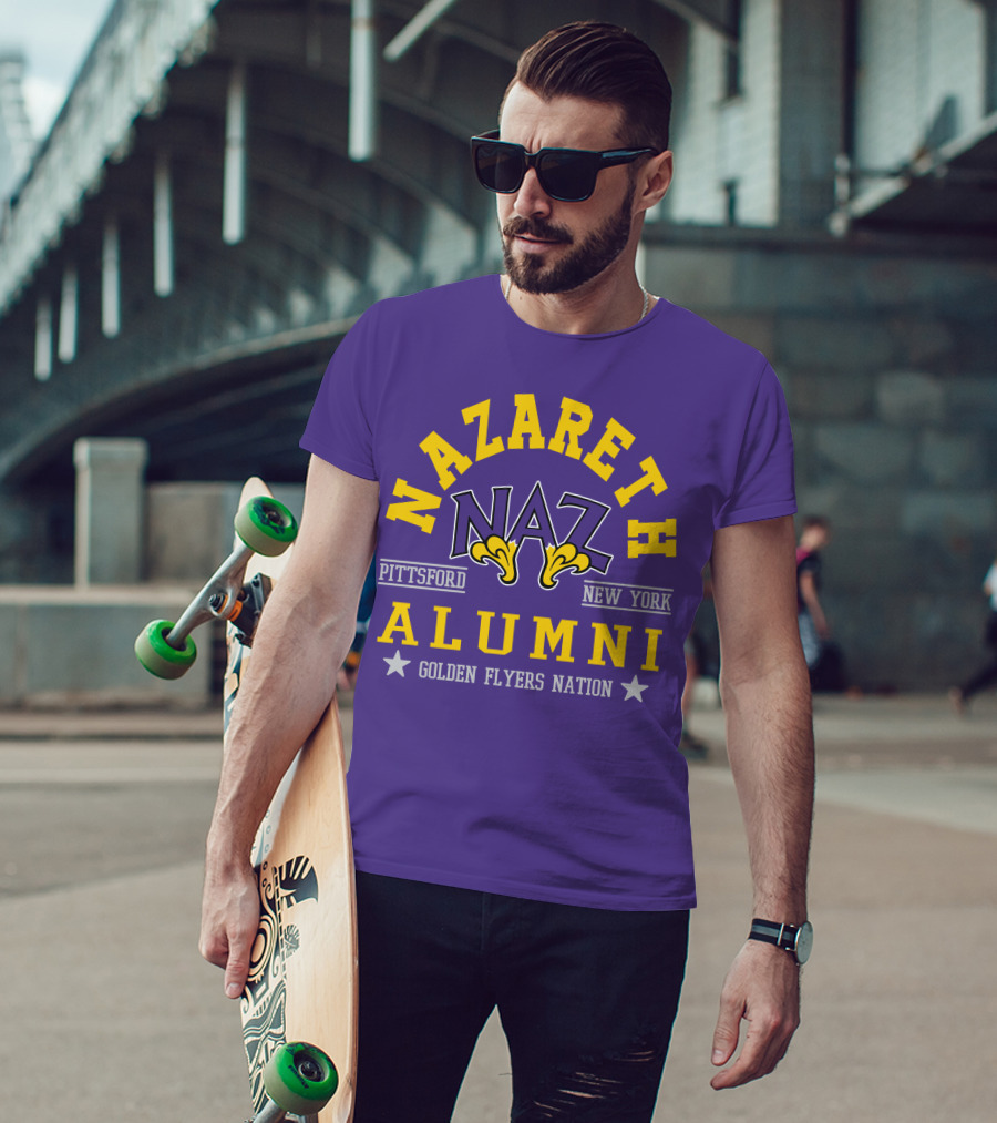 Nazareth College Alumni Pittsford New York Golden Flyers Nation T-Shirt