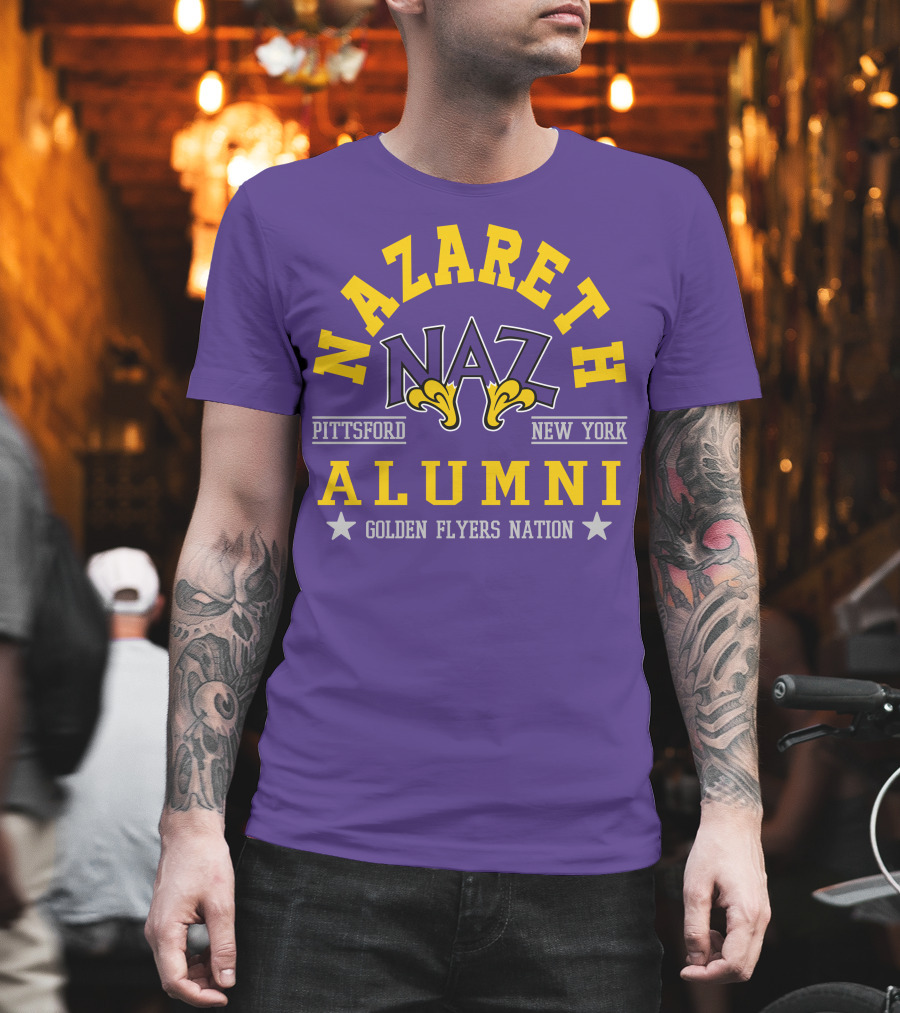 Nazareth College Alumni Pittsford New York Golden Flyers Nation T-Shirt