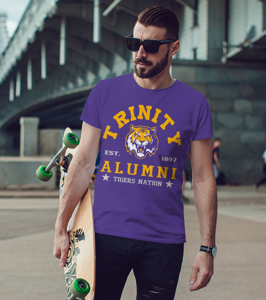 Trinity Alumni Tigers Nation Est. 1897 T-Shirt