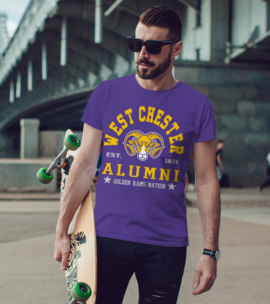 West Chester Alumni Est. 1871 Golden Rams Nation T-Shirt