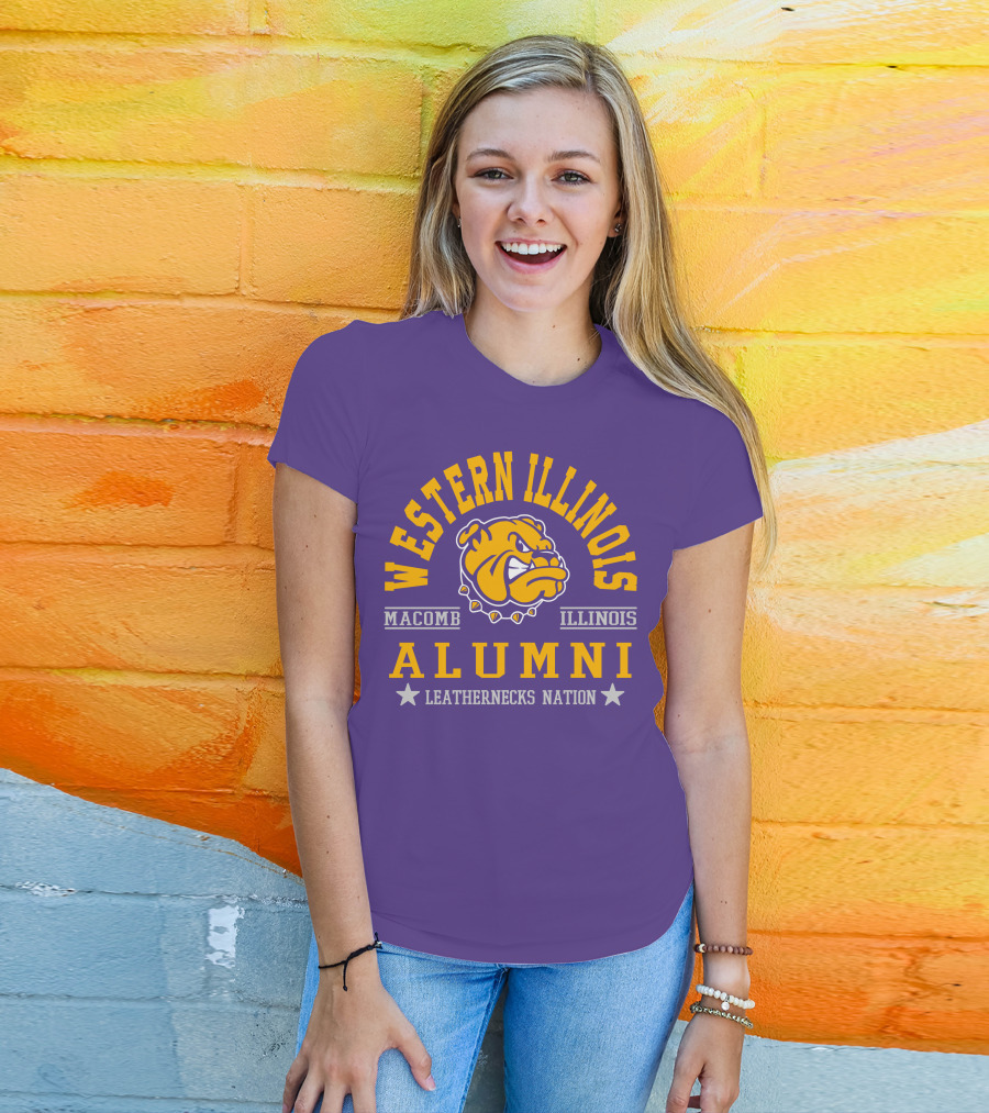 Western Illinois University Alumni Leathernecks Nation Macomb Illinois T-Shirt