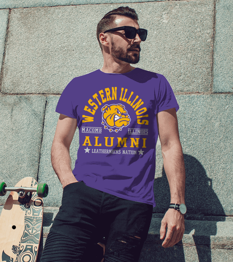 Western Illinois University Alumni Leathernecks Nation Macomb Illinois T-Shirt