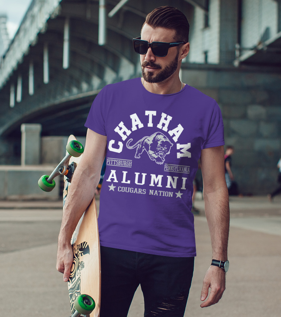 Chatham Pittsburgh Pennsylvania Alumni Cougars Nation T-Shirt