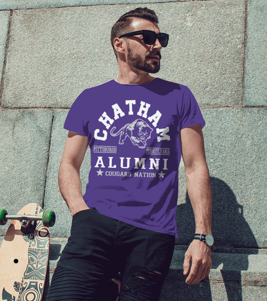 Chatham Pittsburgh Pennsylvania Alumni Cougars Nation T-Shirt