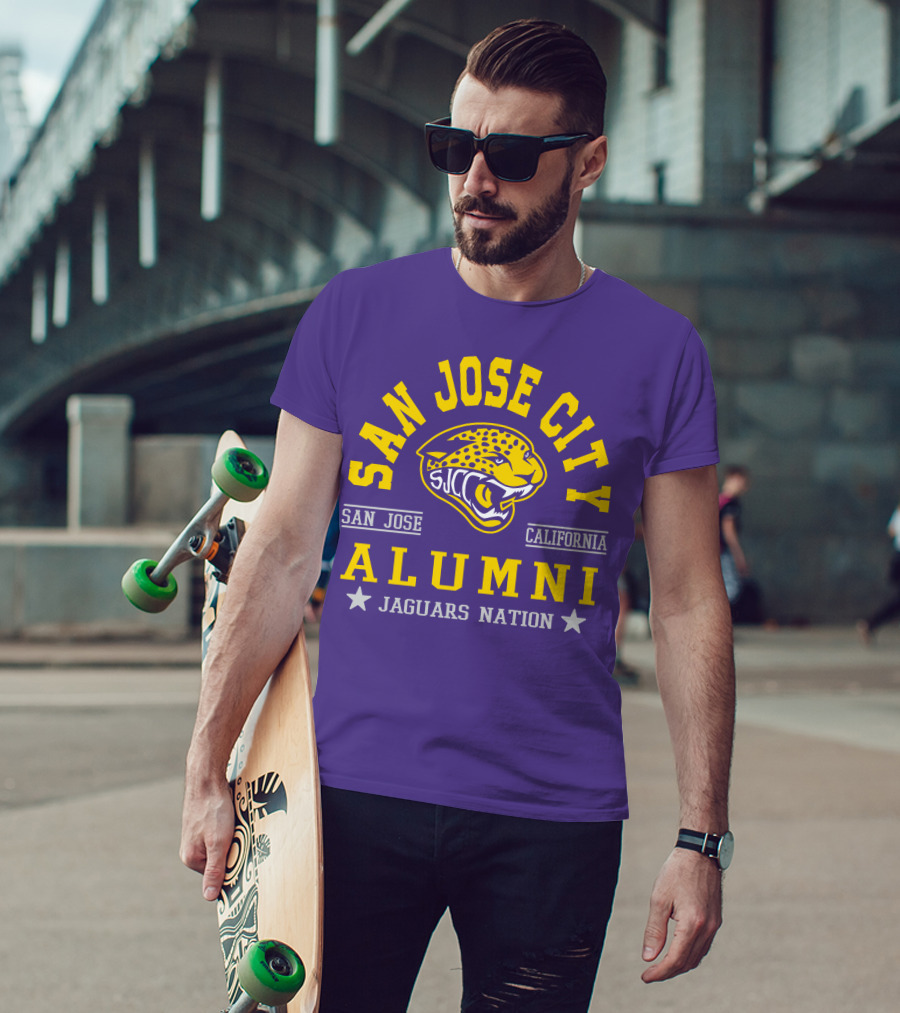 San Jose City California Alumni SJCC Jaguars Nation T-Shirt