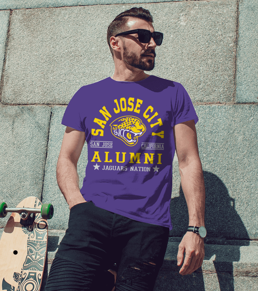 San Jose City California Alumni SJCC Jaguars Nation T-Shirt