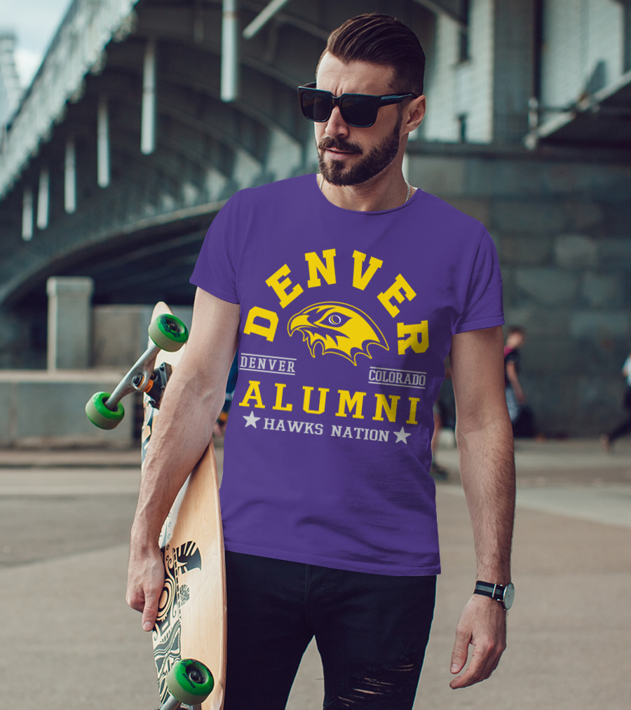 Denver Colorado Alumni Hawks Nation T-Shirt