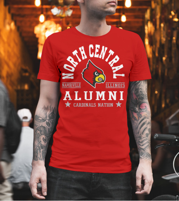 North Central College Naperville Illinois Cardinals Nation Alumni T-Shirt North Central College Naperville Illinois Cardinals Nation Alumni T-Shirt