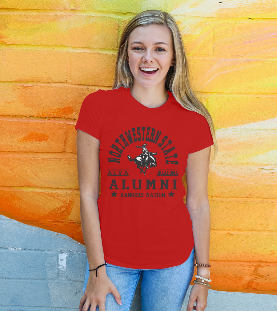 Northwestern State Alumni Rangers Nation Alva Oklahoma T-Shirt