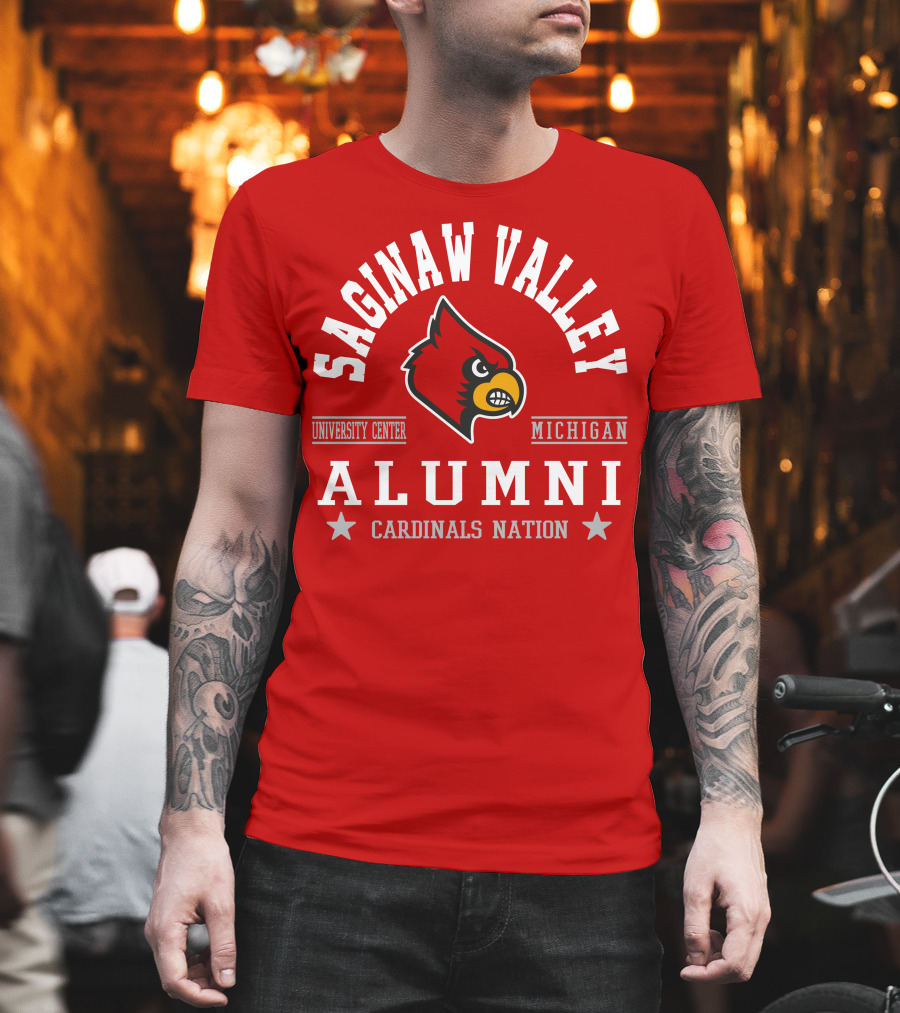 Saginaw Valley Alumni Cardinals Nation University Center Michigan T-Shirt