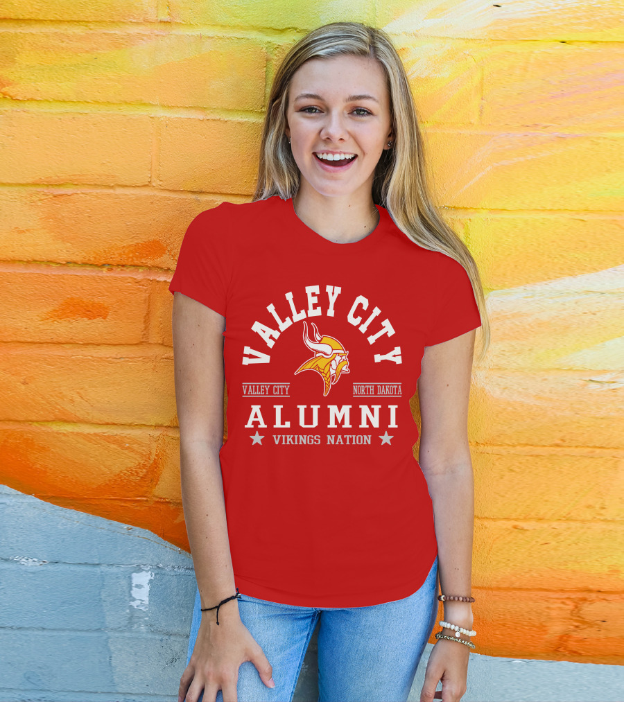 Valley City North Dakota Alumni Vikings Nation T-Shirt