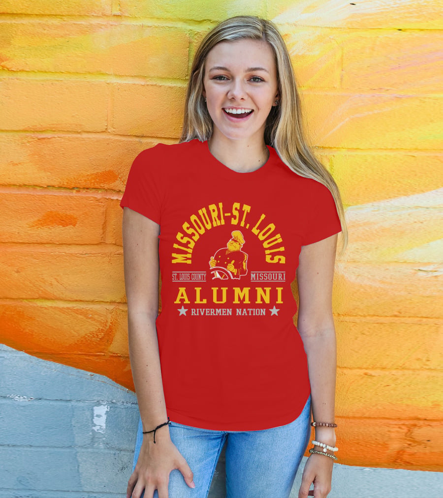 Missouri-St. Louis Alumni Rivermen Nation St. Louis County T-Shirt