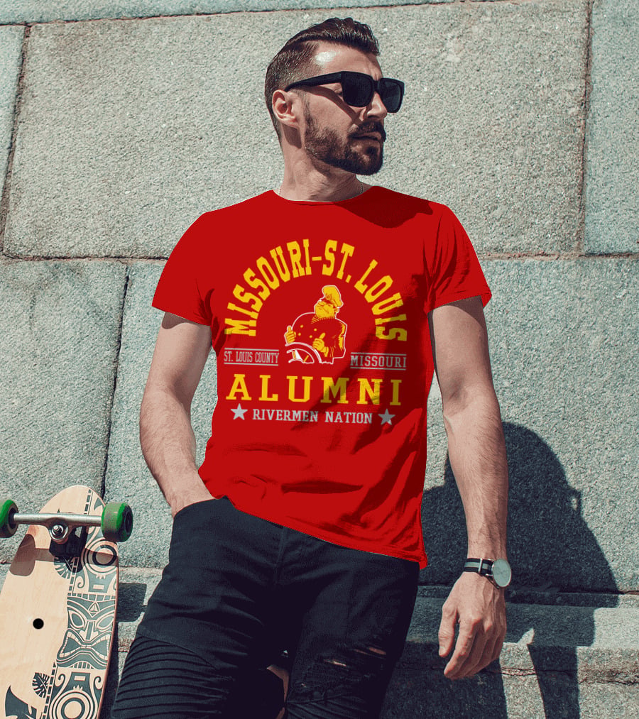 Missouri-St. Louis Alumni Rivermen Nation St. Louis County T-Shirt