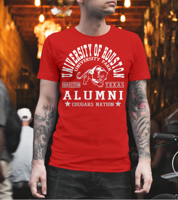University of Houston University Park Texas Alumni Cougars Nation T-Shirt University of Houston University Park Texas Alumni Cougars Nation T-Shirt