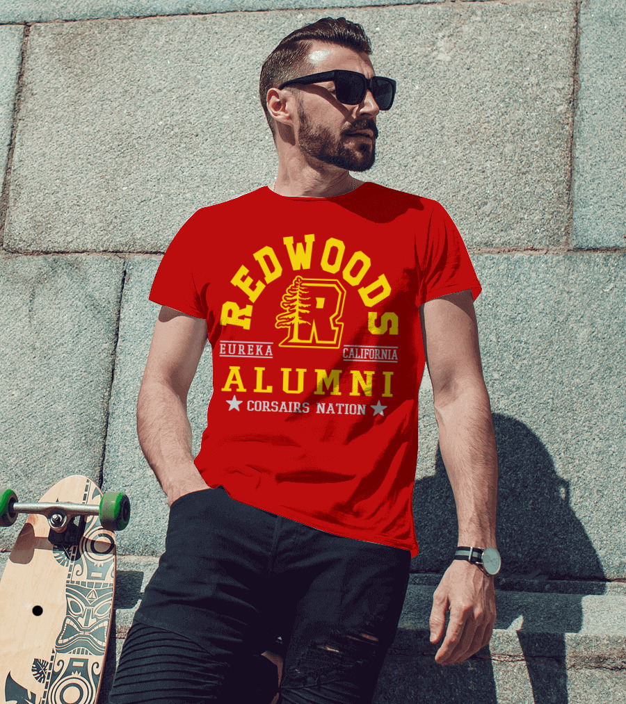 Redwoods Alumni Eureka California Corsairs Nation T-Shirt