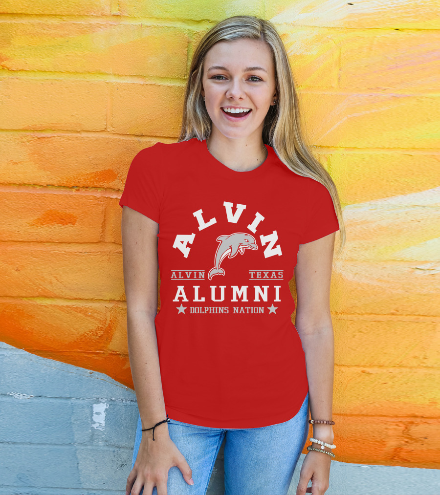 Alvin Texas Alumni Dolphins Nation T-Shirt