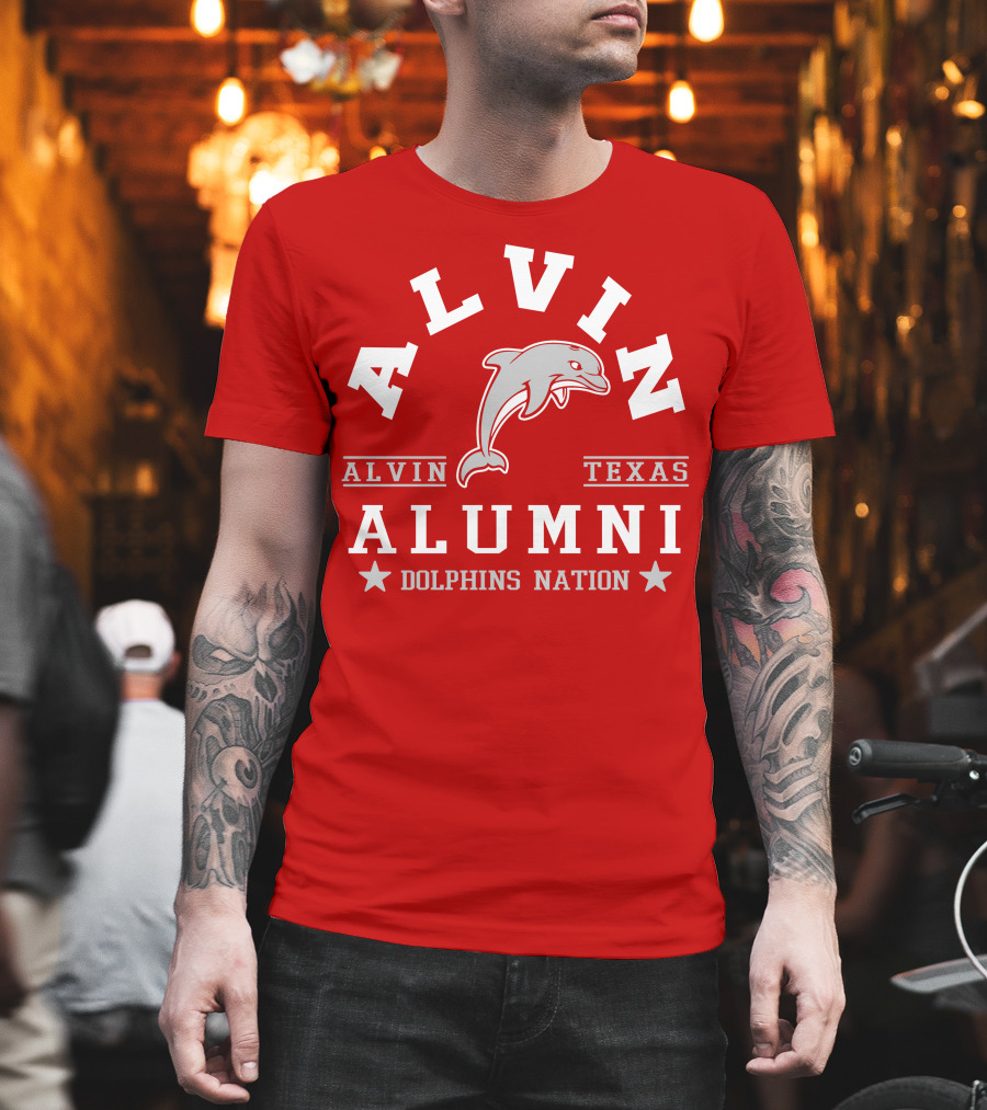 Alvin Texas Alumni Dolphins Nation T-Shirt