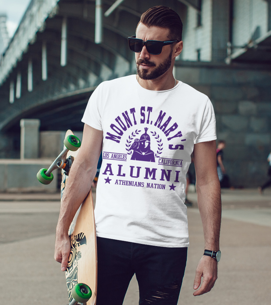 Mount St. Mary's Alumni Athenians Nation Los Angeles California T-Shirt