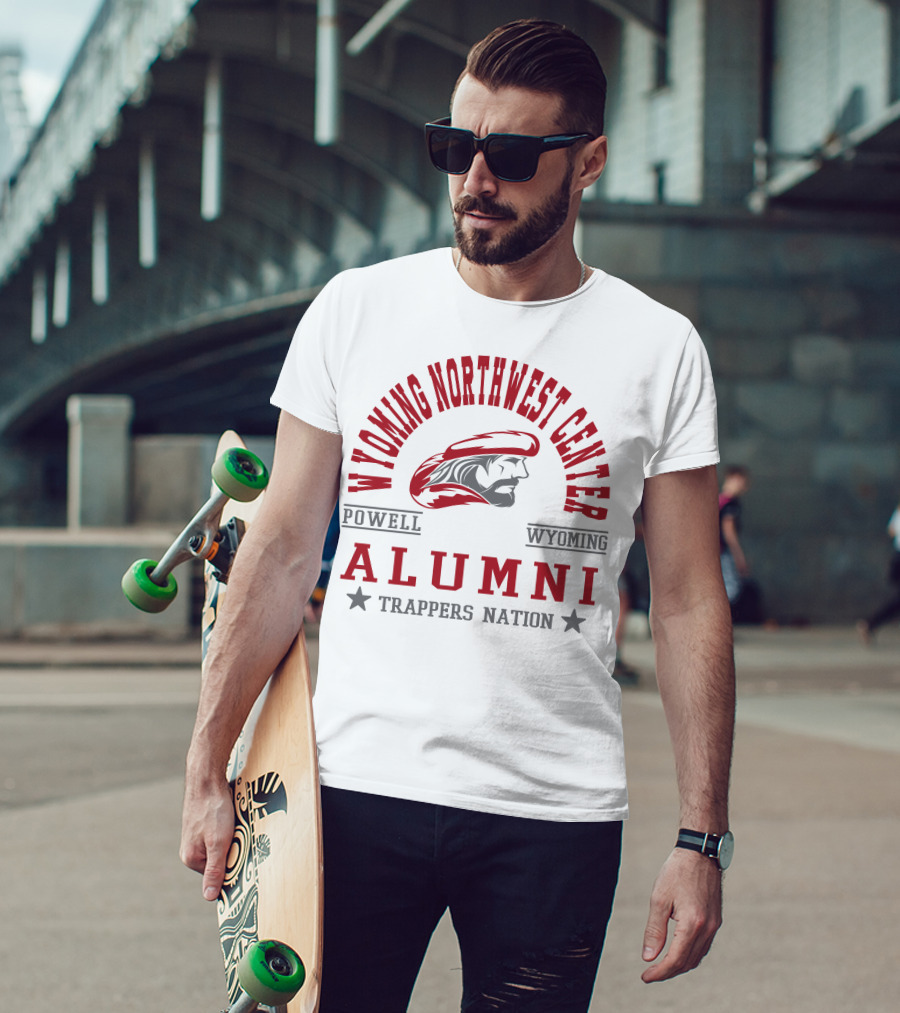 Wyoming Northwest Center Powell Wyoming Alumni Trappers Nation T-Shirt