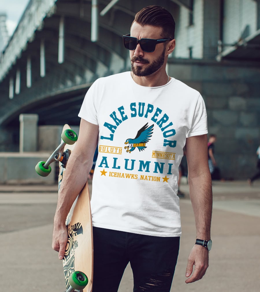 Lake Superior Alumni Duluth Minnesota Icehawks Nation T-Shirt
