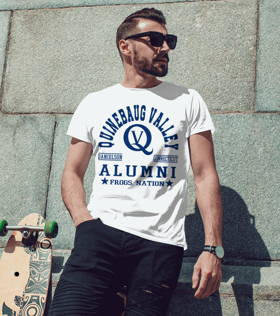 Quinebaug Valley Alumni Danielson Connecticut Frogs Nation T-Shirt