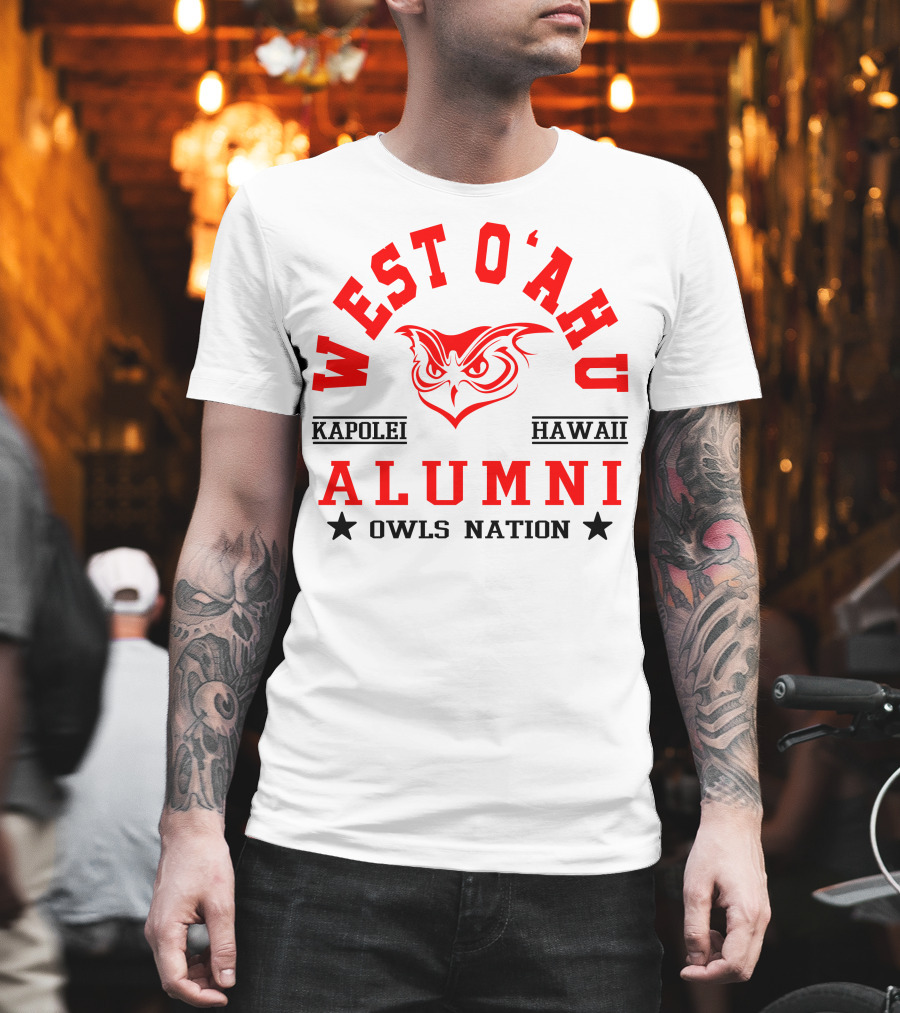 West O'ahu Kapolei Hawaii Alumni Owls Nation T-Shirt