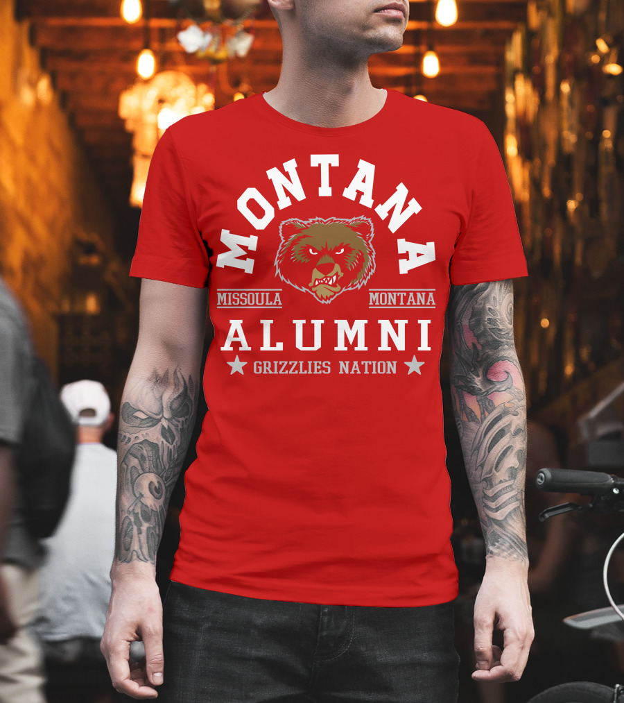 Montana Alumni Missoula Grizzlies Nation Bear T-Shirt