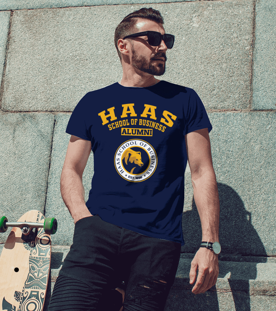 Haas School Of Business Alumni Est. 1898 Bear Emblem T-Shirt