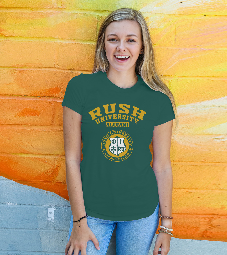 RUSH University Alumni Chicago Illinois Crest T-Shirt
