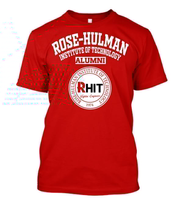ROSE-HULMAN INSTITUTE OF TECHNOLOGY ALUMNI RHIT FIGHTIN' ENGINEERS 1974 T-Shirt