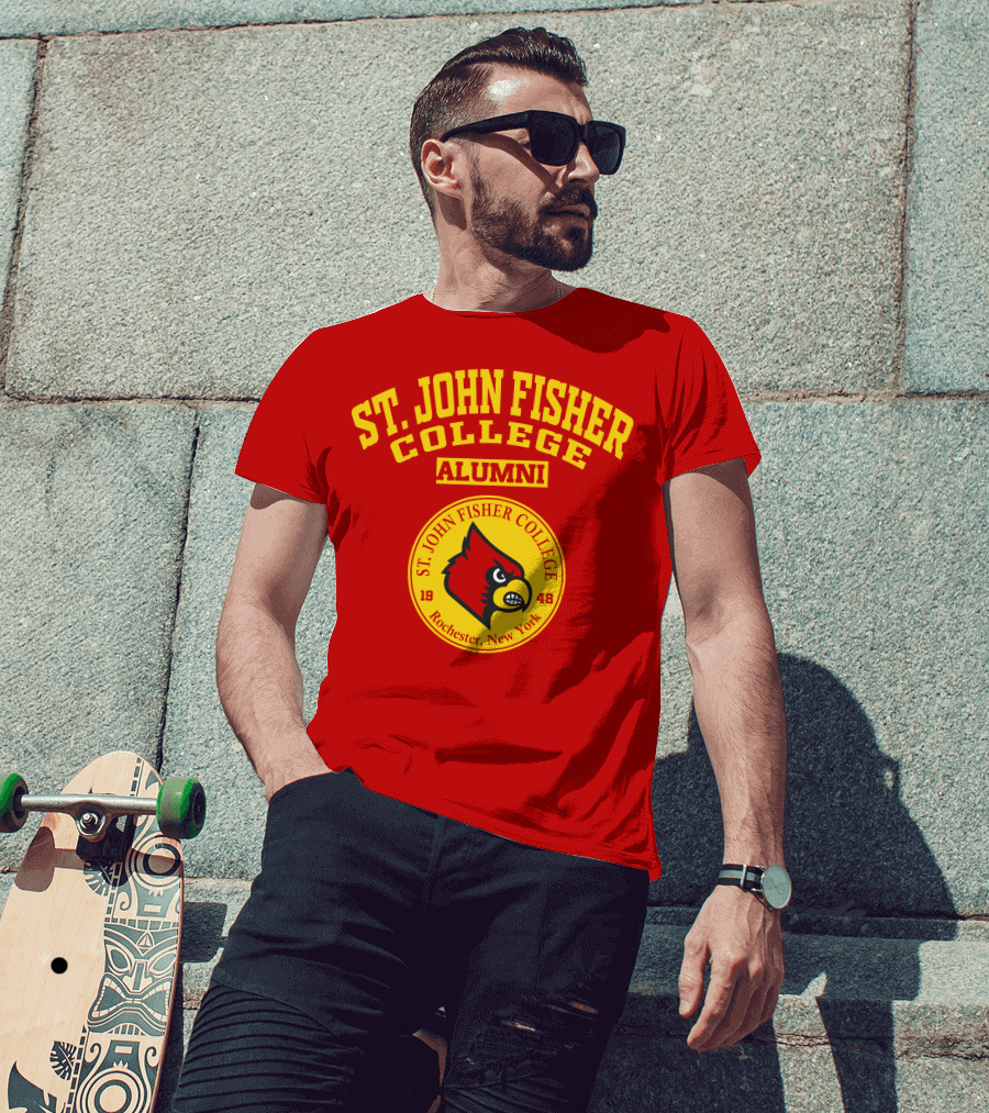 St. John Fisher College Alumni Cardinal Logo Rochester New York 1948 T-Shirt