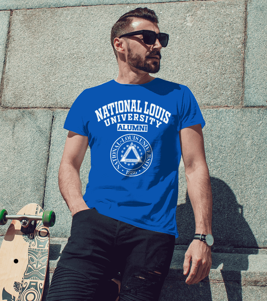 National Louis University Alumni Seal 1886 Temperantia T-Shirt