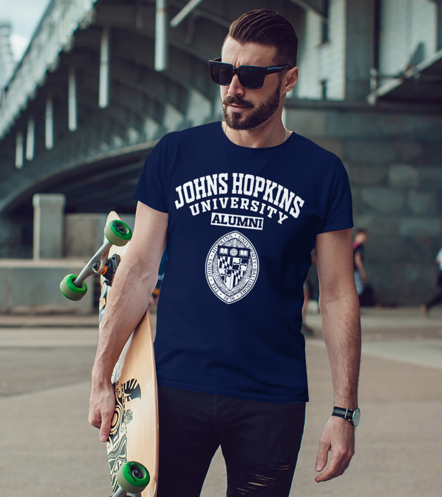 Johns Hopkins University Alumni Seal Baltimore 1876 T-Shirt