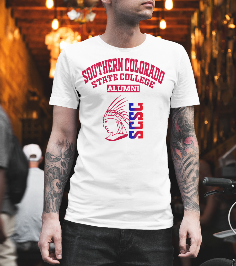 Southern Colorado State College Alumni SCSC Indian Head T-Shirt