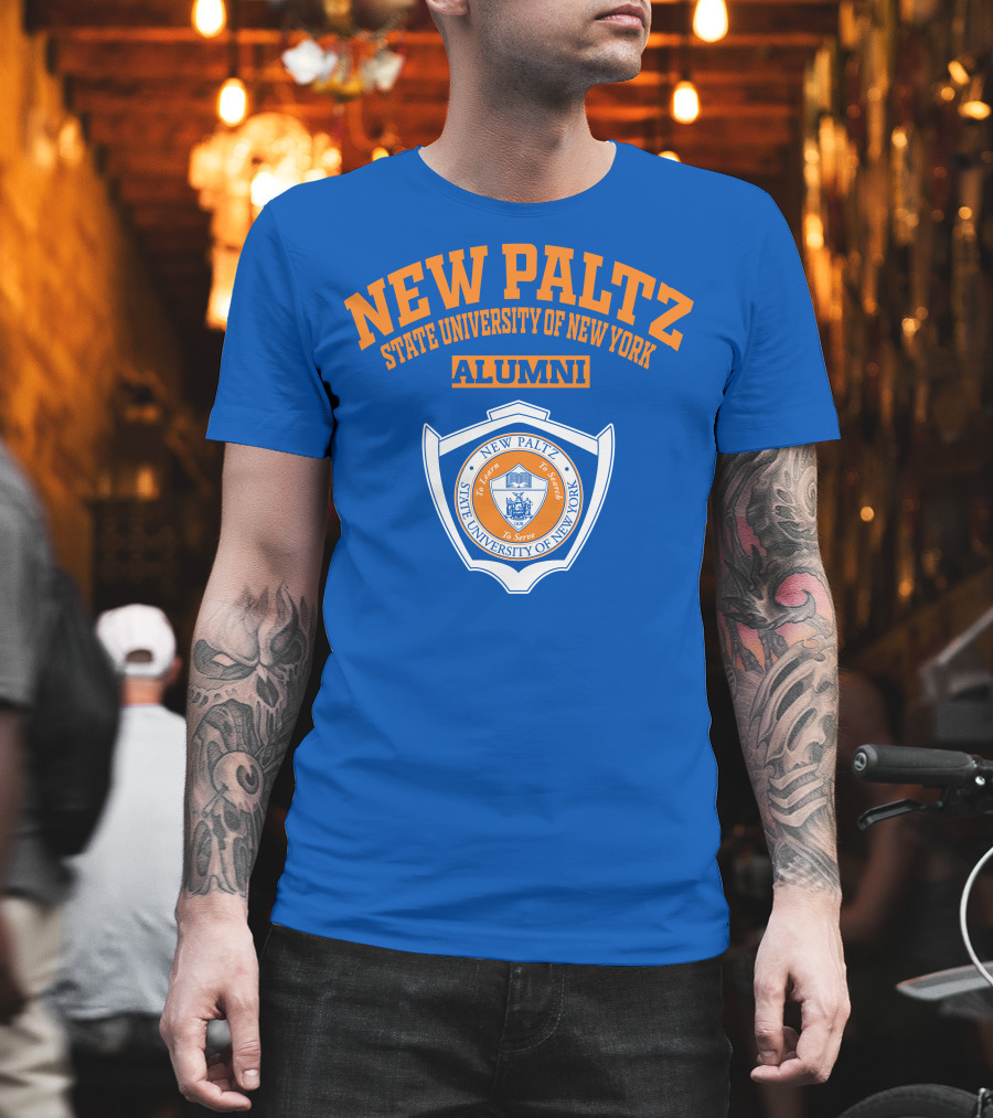 New Paltz State University of New York Alumni Seal to Learn to Search to Serve T-Shirt