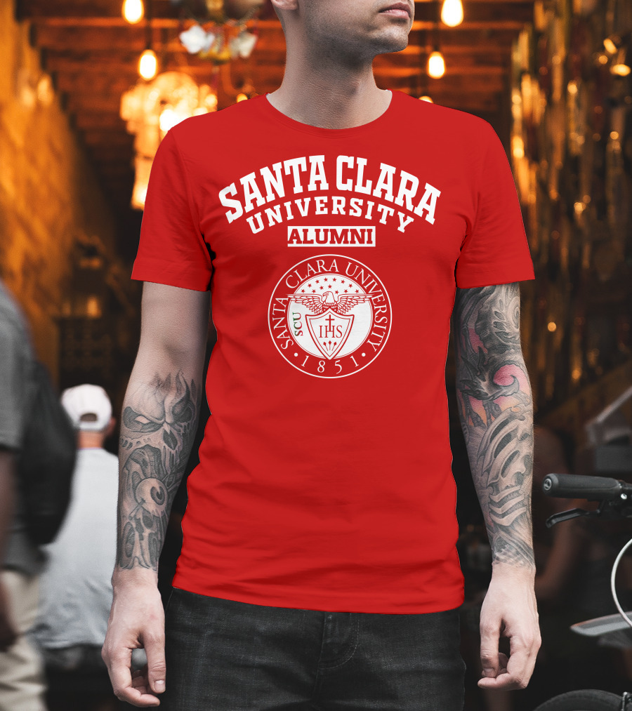 Santa Clara University Alumni SCU 1851 Seal T-Shirt