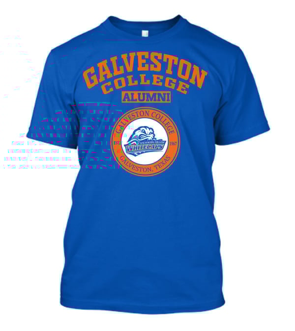 Galveston College Alumni Whitecaps Established 1967 Texas T-Shirt