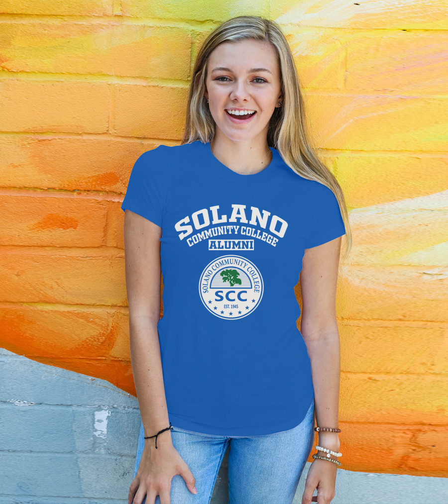 Solano Community College SCC Alumni Est. 1945 Blue T-Shirt