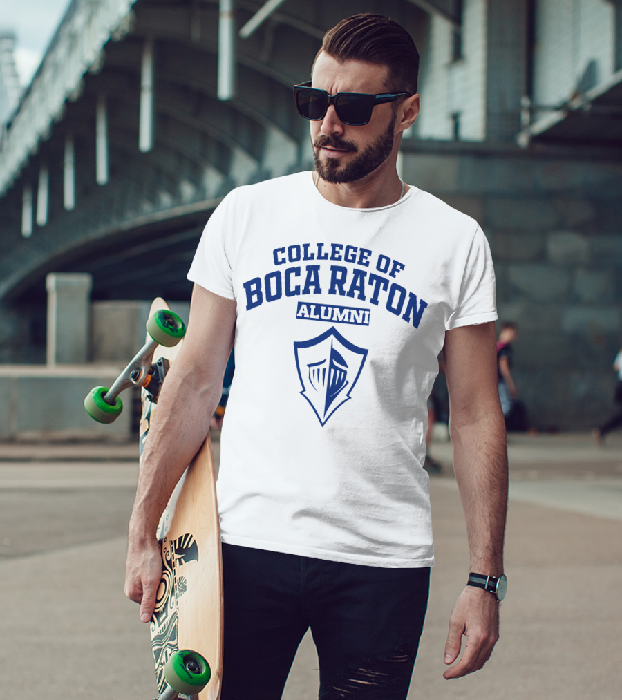College Of Boca Raton Alumni Knight Shield T-Shirt