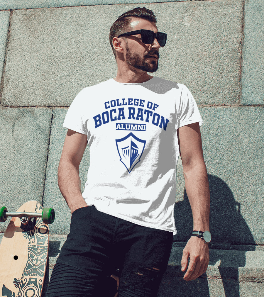 College Of Boca Raton Alumni Knight Shield T-Shirt