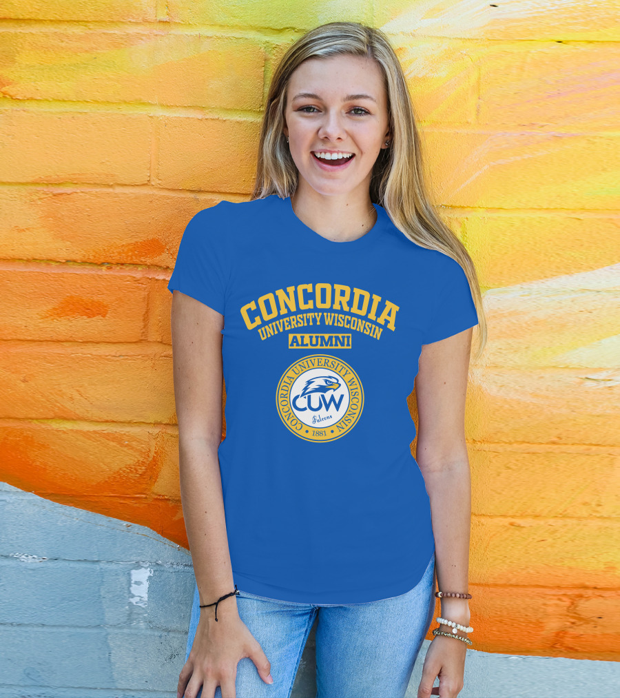 CONCORDIA UNIVERSITY WISCONSIN ALUMNI CUW Falcons 1881 T-Shirt