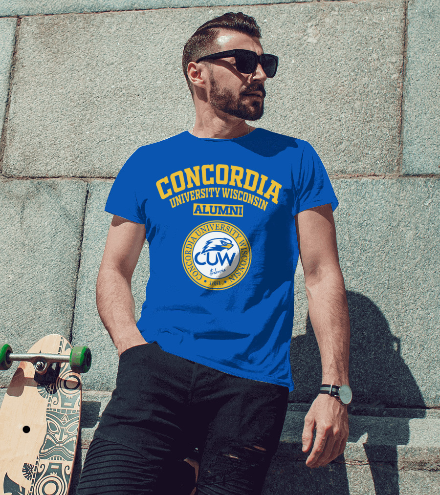 CONCORDIA UNIVERSITY WISCONSIN ALUMNI CUW Falcons 1881 T-Shirt